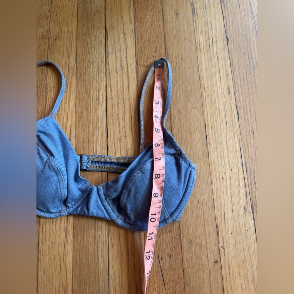90s Vintage Ritchie Swimwear Faux Denim Swimsuit - Picture 9 of 15